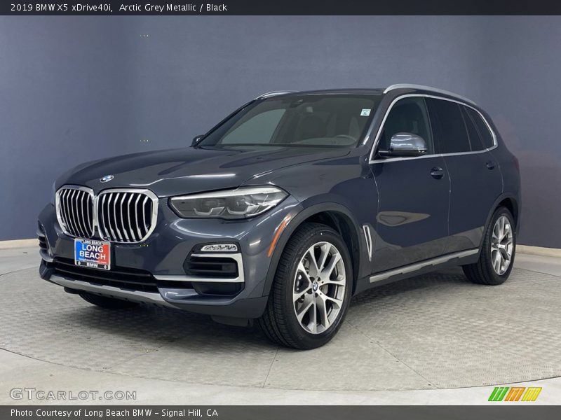 Arctic Grey Metallic / Black 2019 BMW X5 xDrive40i