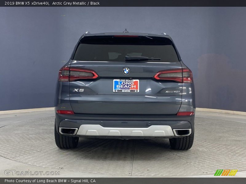 Arctic Grey Metallic / Black 2019 BMW X5 xDrive40i