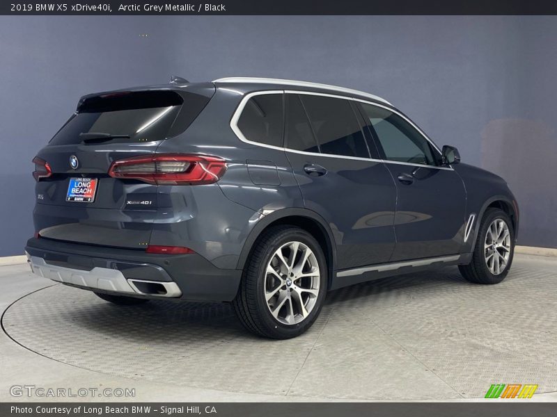 Arctic Grey Metallic / Black 2019 BMW X5 xDrive40i