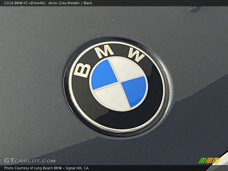 Arctic Grey Metallic / Black 2019 BMW X5 xDrive40i