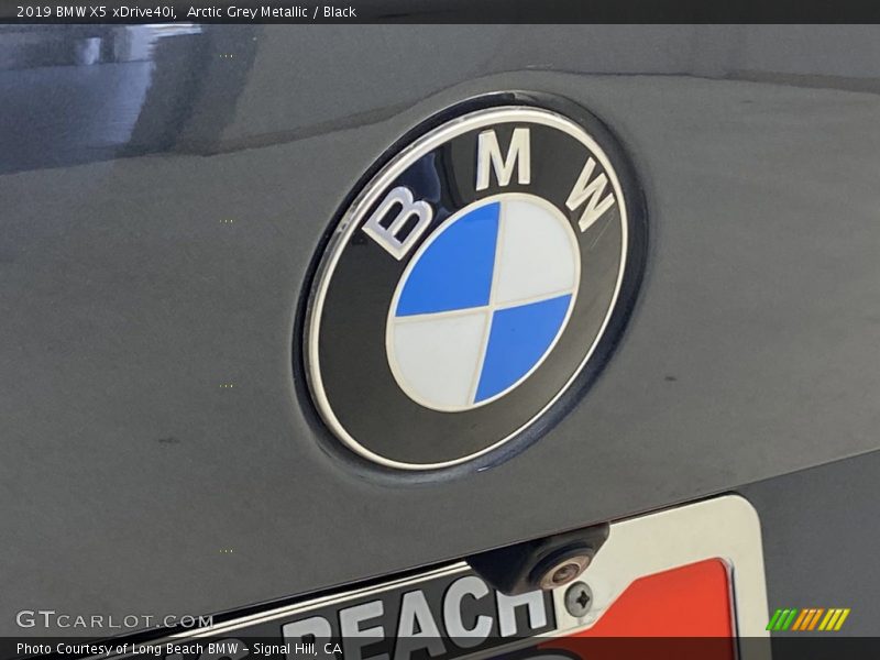 Arctic Grey Metallic / Black 2019 BMW X5 xDrive40i