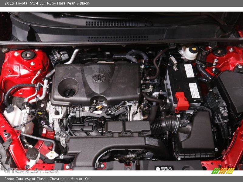 Ruby Flare Pearl / Black 2019 Toyota RAV4 LE