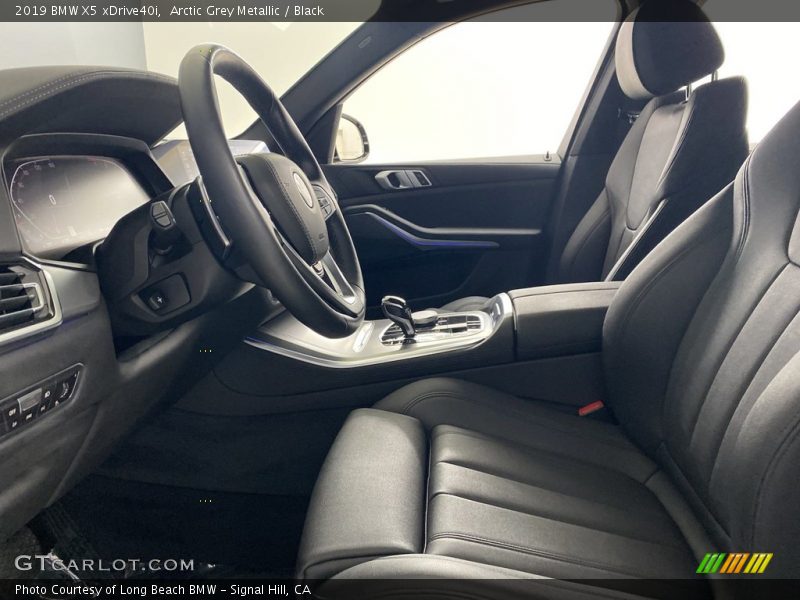 Arctic Grey Metallic / Black 2019 BMW X5 xDrive40i