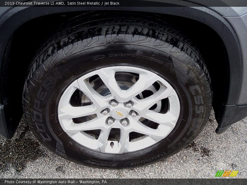 Satin Steel Metallic / Jet Black 2019 Chevrolet Traverse LS AWD