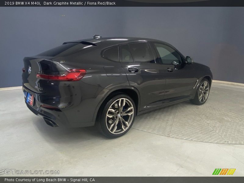 Dark Graphite Metallic / Fiona Red/Black 2019 BMW X4 M40i