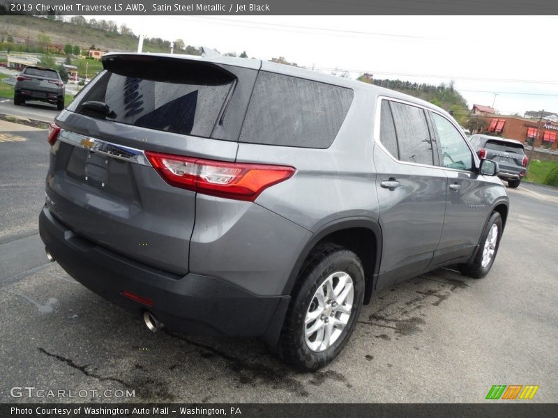 Satin Steel Metallic / Jet Black 2019 Chevrolet Traverse LS AWD