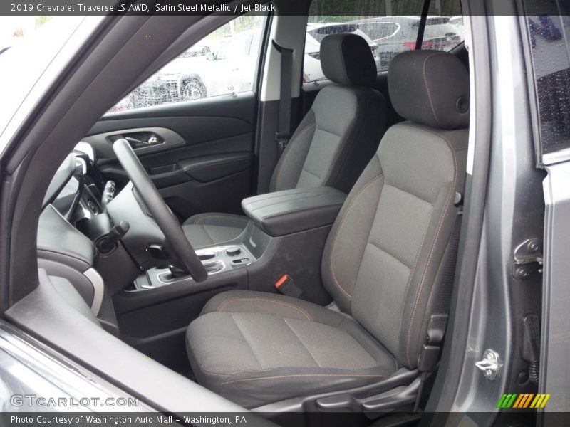 Satin Steel Metallic / Jet Black 2019 Chevrolet Traverse LS AWD