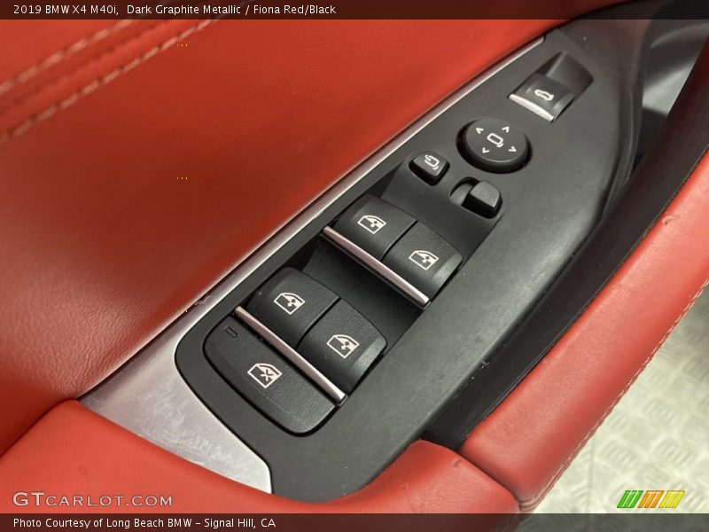 Dark Graphite Metallic / Fiona Red/Black 2019 BMW X4 M40i
