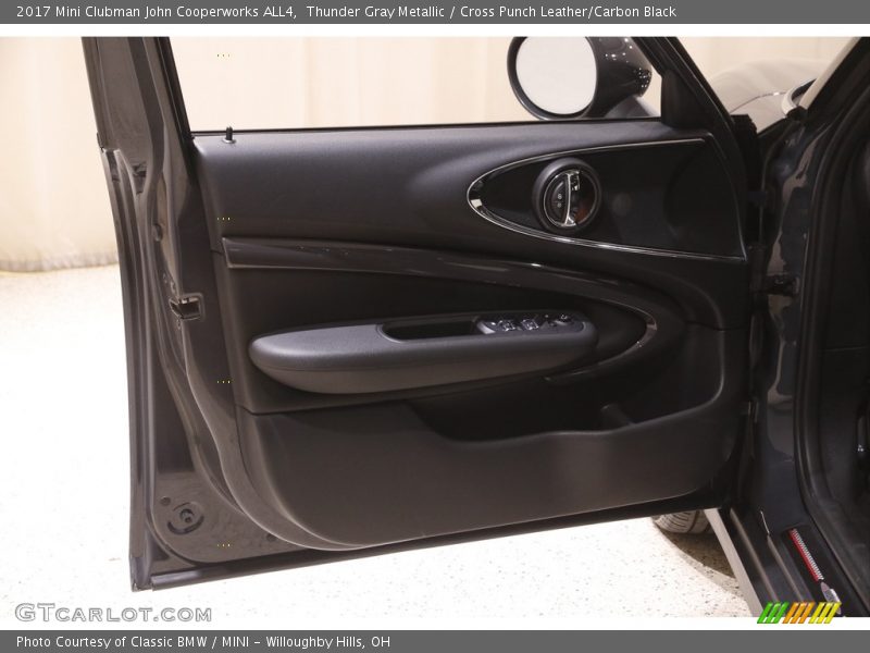 Thunder Gray Metallic / Cross Punch Leather/Carbon Black 2017 Mini Clubman John Cooperworks ALL4