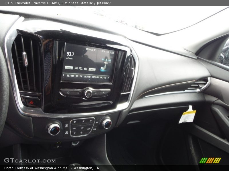 Satin Steel Metallic / Jet Black 2019 Chevrolet Traverse LS AWD