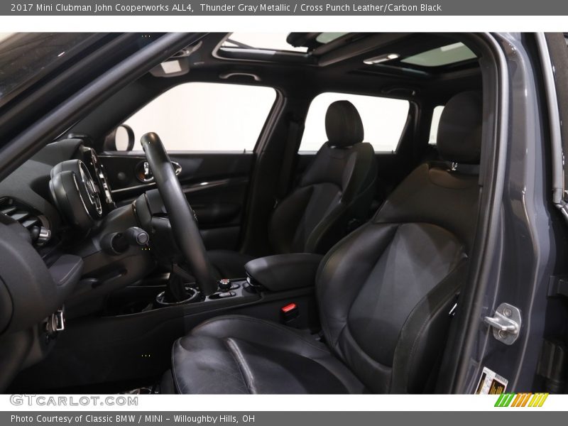 Thunder Gray Metallic / Cross Punch Leather/Carbon Black 2017 Mini Clubman John Cooperworks ALL4