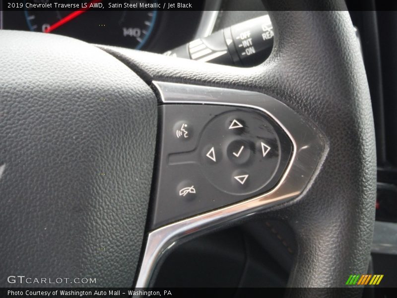 Satin Steel Metallic / Jet Black 2019 Chevrolet Traverse LS AWD