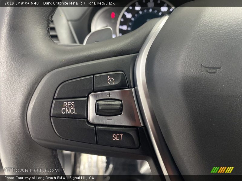 Dark Graphite Metallic / Fiona Red/Black 2019 BMW X4 M40i