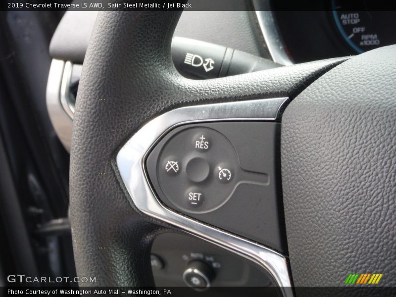 Satin Steel Metallic / Jet Black 2019 Chevrolet Traverse LS AWD