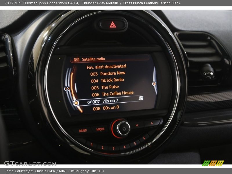 Thunder Gray Metallic / Cross Punch Leather/Carbon Black 2017 Mini Clubman John Cooperworks ALL4