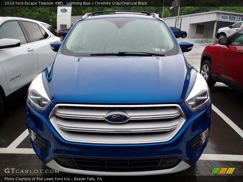 Lightning Blue / Chromite Gray/Charcoal Black 2019 Ford Escape Titanium 4WD