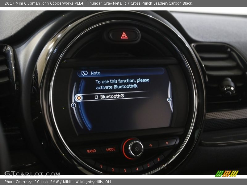 Thunder Gray Metallic / Cross Punch Leather/Carbon Black 2017 Mini Clubman John Cooperworks ALL4