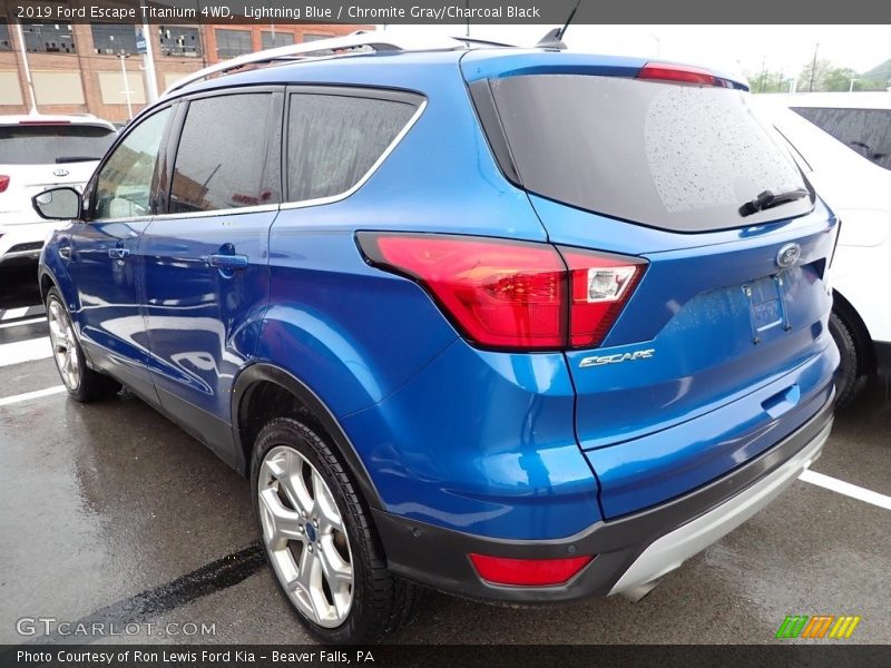 Lightning Blue / Chromite Gray/Charcoal Black 2019 Ford Escape Titanium 4WD