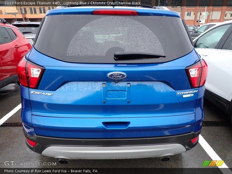 Lightning Blue / Chromite Gray/Charcoal Black 2019 Ford Escape Titanium 4WD