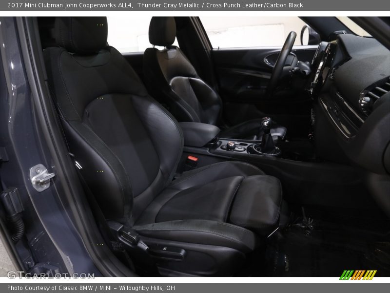 Thunder Gray Metallic / Cross Punch Leather/Carbon Black 2017 Mini Clubman John Cooperworks ALL4