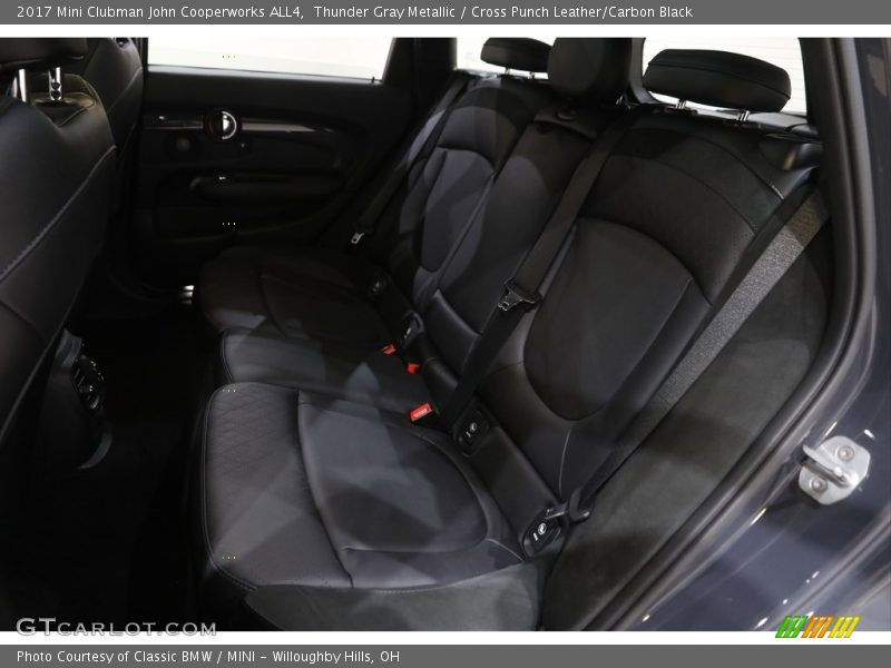 Thunder Gray Metallic / Cross Punch Leather/Carbon Black 2017 Mini Clubman John Cooperworks ALL4