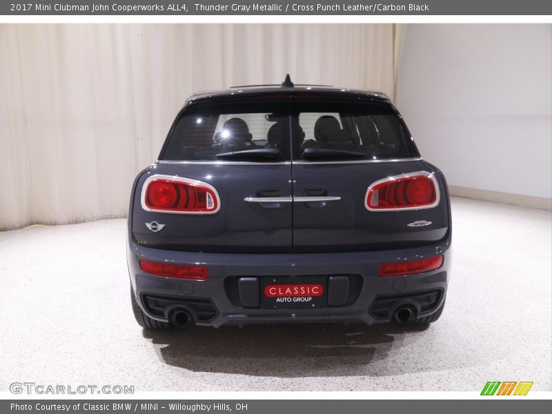 Thunder Gray Metallic / Cross Punch Leather/Carbon Black 2017 Mini Clubman John Cooperworks ALL4
