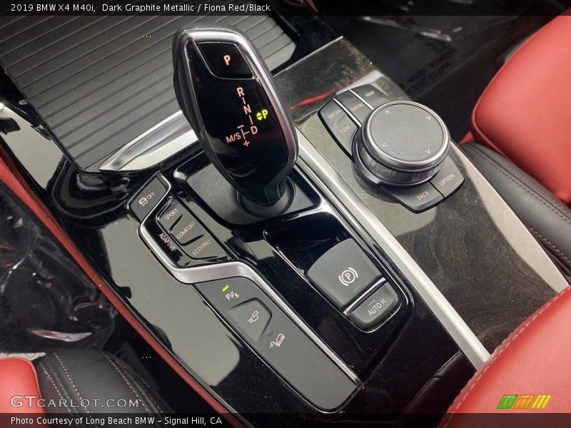 Dark Graphite Metallic / Fiona Red/Black 2019 BMW X4 M40i