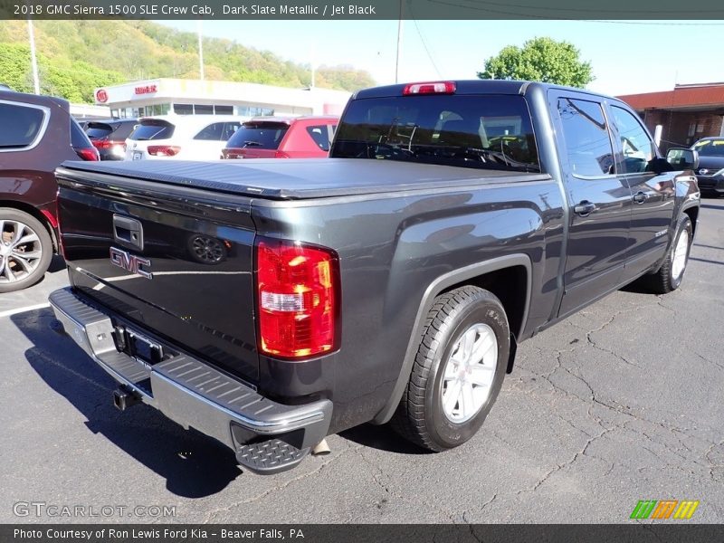 Dark Slate Metallic / Jet Black 2018 GMC Sierra 1500 SLE Crew Cab