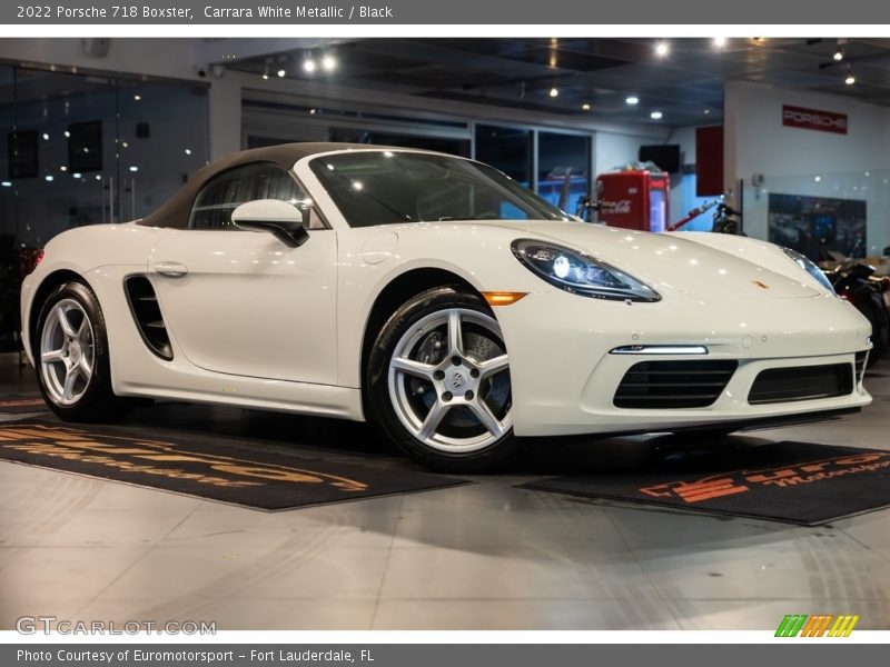 Carrara White Metallic / Black 2022 Porsche 718 Boxster