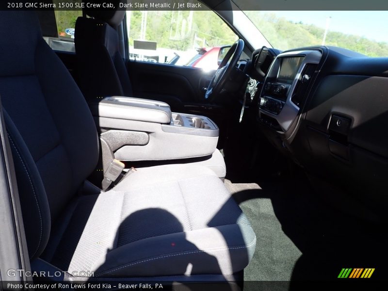 Dark Slate Metallic / Jet Black 2018 GMC Sierra 1500 SLE Crew Cab