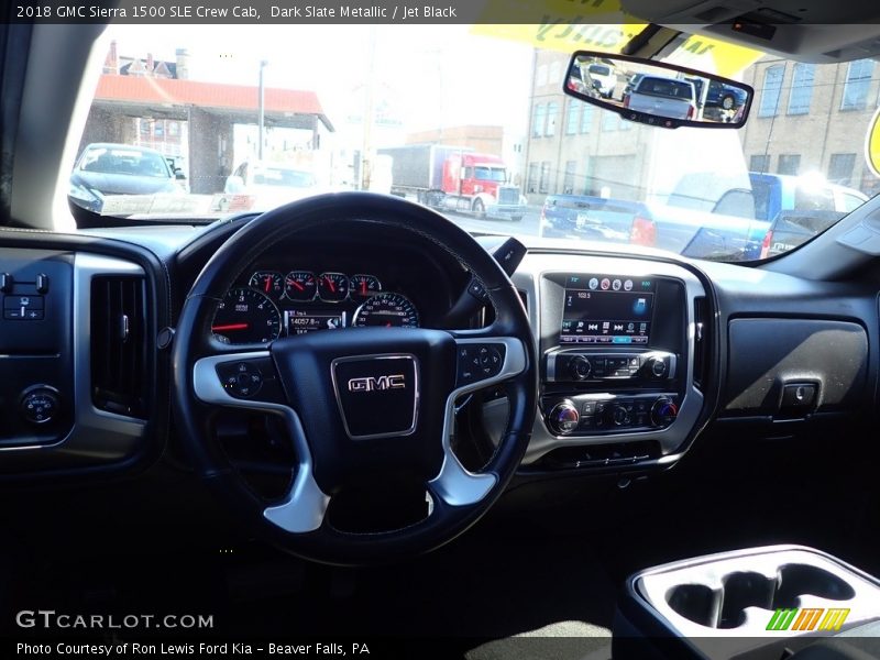 Dark Slate Metallic / Jet Black 2018 GMC Sierra 1500 SLE Crew Cab