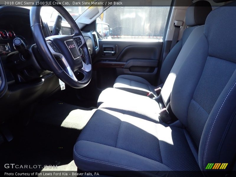 Dark Slate Metallic / Jet Black 2018 GMC Sierra 1500 SLE Crew Cab