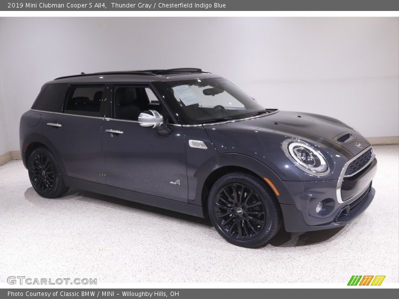 Thunder Gray / Chesterfield Indigo Blue 2019 Mini Clubman Cooper S All4