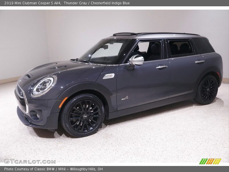 Thunder Gray / Chesterfield Indigo Blue 2019 Mini Clubman Cooper S All4
