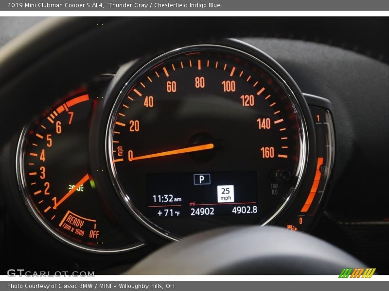 Thunder Gray / Chesterfield Indigo Blue 2019 Mini Clubman Cooper S All4