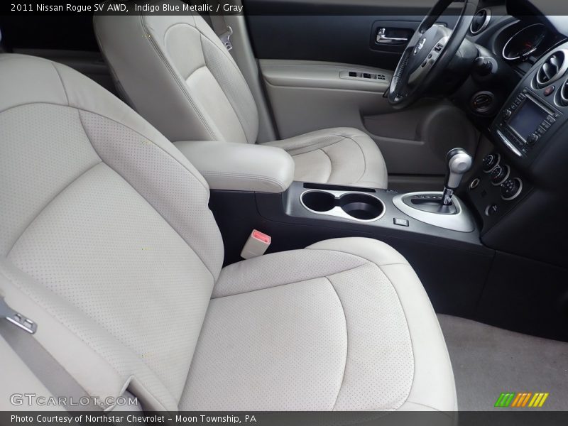 Indigo Blue Metallic / Gray 2011 Nissan Rogue SV AWD