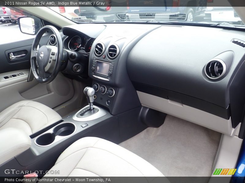 Indigo Blue Metallic / Gray 2011 Nissan Rogue SV AWD
