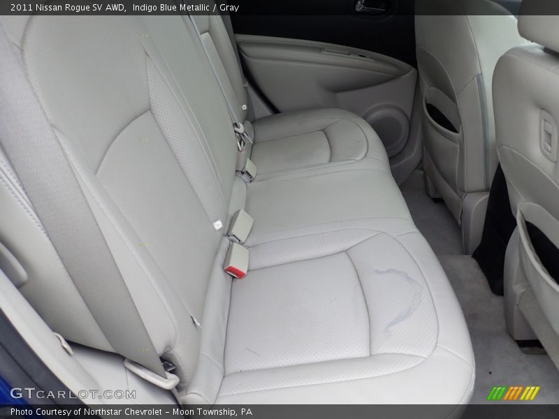 Indigo Blue Metallic / Gray 2011 Nissan Rogue SV AWD
