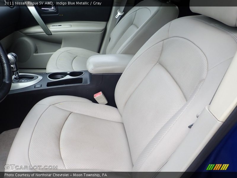 Indigo Blue Metallic / Gray 2011 Nissan Rogue SV AWD