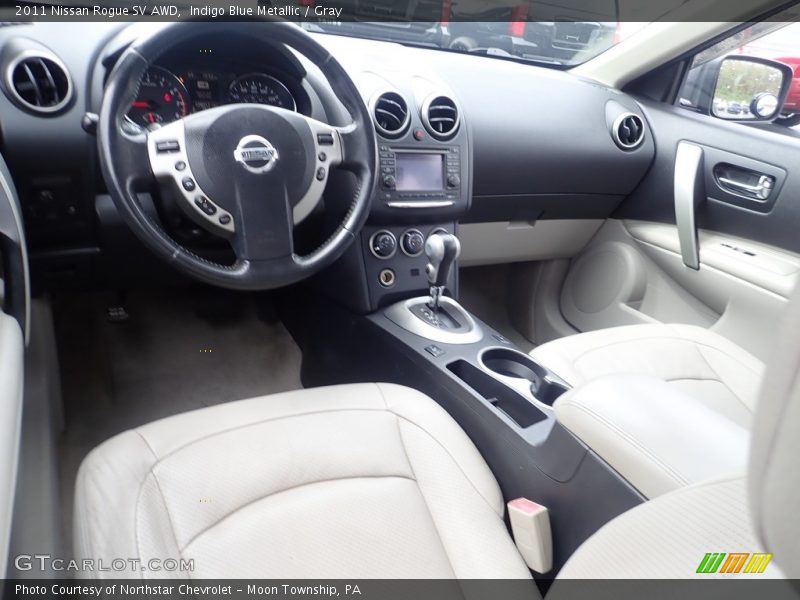 Indigo Blue Metallic / Gray 2011 Nissan Rogue SV AWD