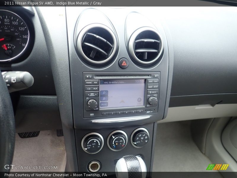 Indigo Blue Metallic / Gray 2011 Nissan Rogue SV AWD