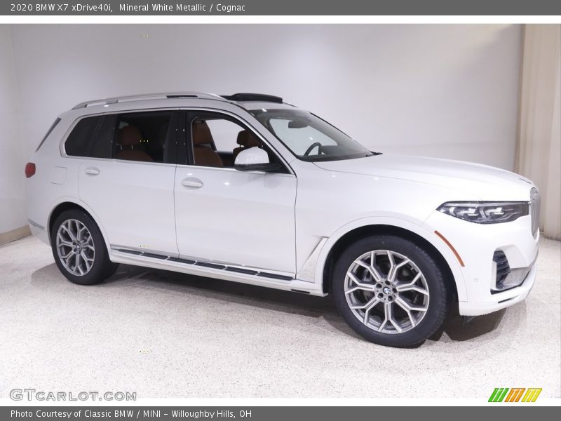 Mineral White Metallic / Cognac 2020 BMW X7 xDrive40i