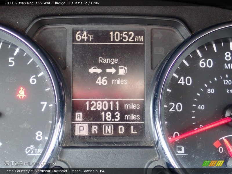 Indigo Blue Metallic / Gray 2011 Nissan Rogue SV AWD