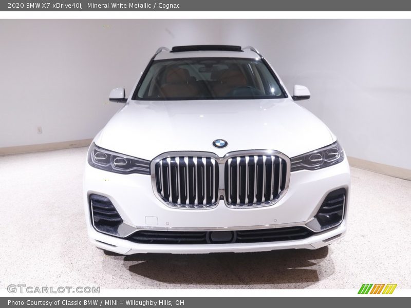 Mineral White Metallic / Cognac 2020 BMW X7 xDrive40i