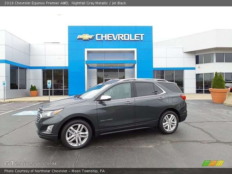 Nightfall Gray Metallic / Jet Black 2019 Chevrolet Equinox Premier AWD