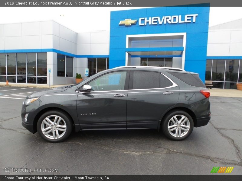 Nightfall Gray Metallic / Jet Black 2019 Chevrolet Equinox Premier AWD