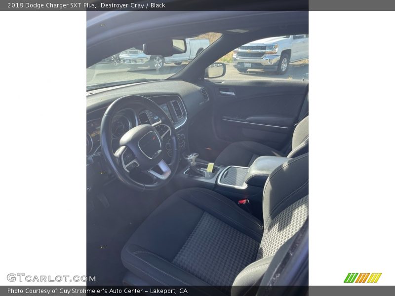 Destroyer Gray / Black 2018 Dodge Charger SXT Plus