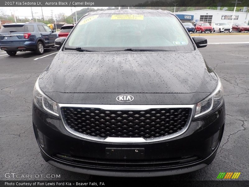 Aurora Black / Camel Beige 2017 Kia Sedona LX