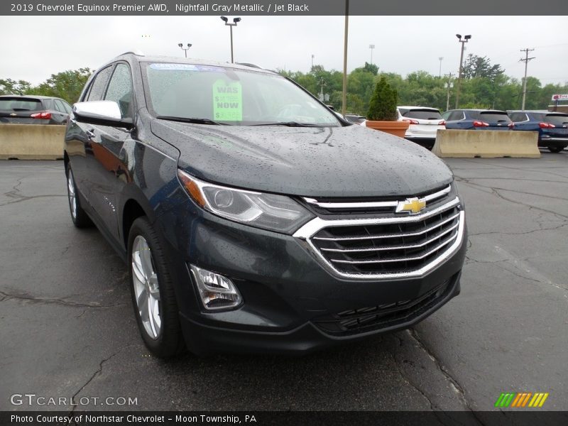 Nightfall Gray Metallic / Jet Black 2019 Chevrolet Equinox Premier AWD