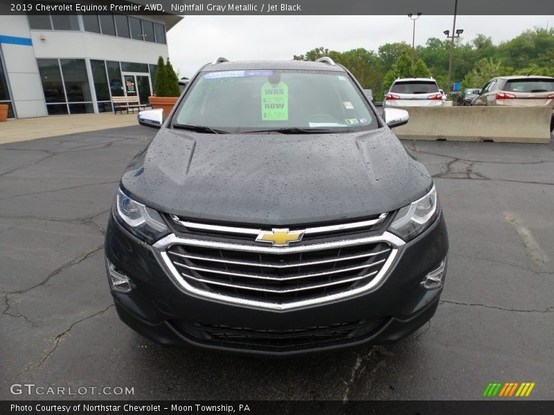 Nightfall Gray Metallic / Jet Black 2019 Chevrolet Equinox Premier AWD